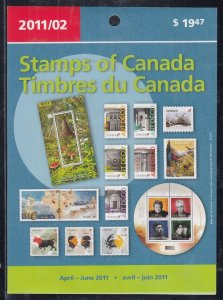 Canada Mint Never Hinged April-June 2011 New Issue Stamps