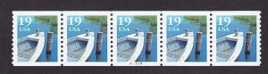 PNC5 19c Fishing Boat A5555 NT Error US #2529b MNH F-VF