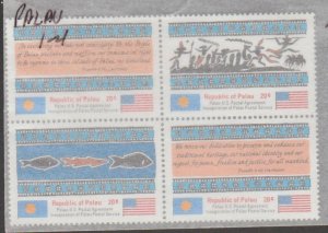 Palau Scott #1-4a Stamp - Mint NH Block of 4