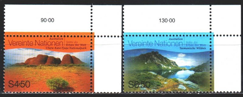 UN Vienna. 1999. 279-80. Landscapes, mountains. MNH.