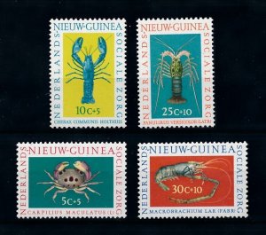 [99581] Netherlands New Guinea 1962 Marine life crabs lobster  MNH