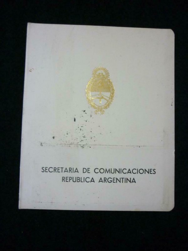 ARGENTINA 1968 UPU DELEGATES PRESENTATION FOLDER