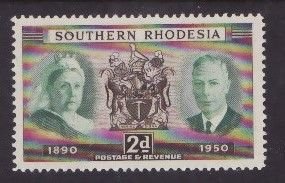 Southern Rhodesia-Sc#73- id8-unused og NH set-Queen Victoria-KGVI-1950- rainbow