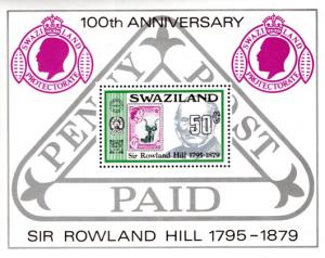 Swaziland - 1979 Sir Rowland Hill MS MNH** SG MS326