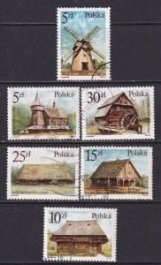 Poland 1986 Sc 2767-72 17th-20th Century Architecture Stamp Used