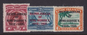 Cook Islands, Scott 98-100 (SG 113-115), MHR