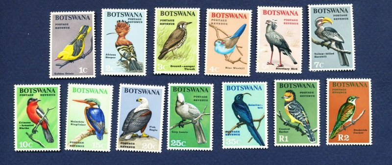 BOTSWANA - # 20 // 32 - FVF MNH see note -- Birds - 1967