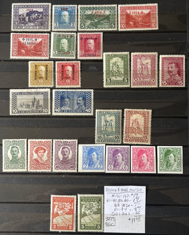 Bosnia & Herz. MLH Selection #126//QE2- SCV=$19.55*