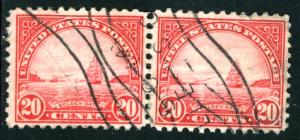 United States - SC #567 - USED PAIR - 1923 - Item USA1068