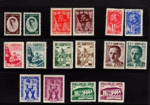 Albania 8 VFMNH sets 1959-1961 CV $18.75