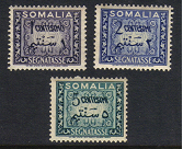 Somalia #J55-7, mint postage dues, issued 1950