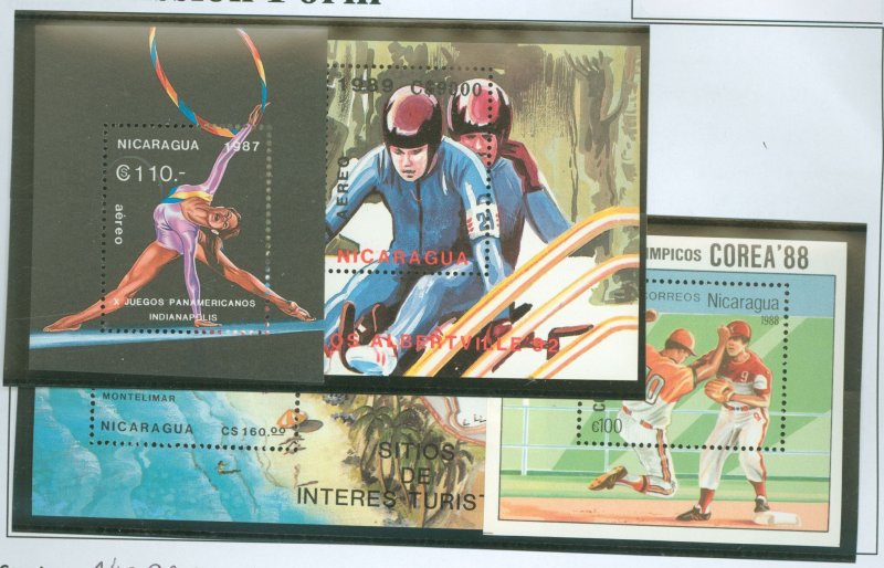 Nicaragua #1653/C1187 Mint (NH) Souvenir Sheet (Baseball) (Sports)