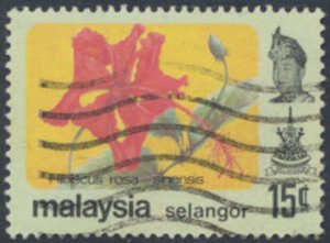 Selangor   Malaya  SC#  139  Used  Flowers  see details & scans