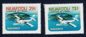 Tonga - Niuafo'ou 1-2 MNH Aircraft