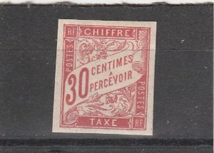 French Colonies  Scott#  J19  MH  (1894 Postage Due)