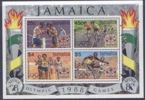 Jamaica 694-7a MH Olympic Sports, Athletics, Cycling, Boxing
