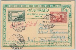 64306 - TURKEY Ottoman Empire - STATIONERY CARD with CENSOR POSTMARK Kavak-