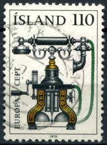 Iceland Sc#515 Used, 110k multi, Europa (C.E.P.T.) 1979 - History of the Post...