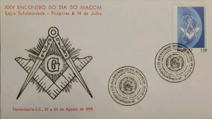 vtaeb.A) 1977, BRAZIL, FREEMASONRY, XXV MEETING OF THE DAY OF THE MASON, SOL