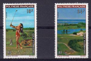 French Polynesia 1974Sc#275/276 GOLF Set (2) Perforated MNH