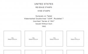 U.S.A. REVENUES STAMP ALBUM PAGES 1862-1995 (297 PDF digital pages)