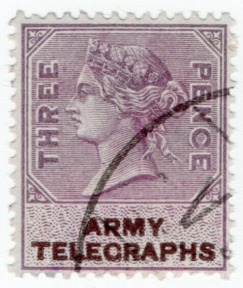 (I.B) QV Telegraphs : Army Telegraphs 3d (Unknown - Boer War) 