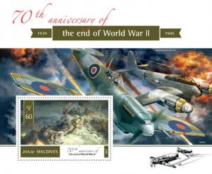 MALDIVES 2015 SHEET SECOND WORLD WAR WWII mld15502b