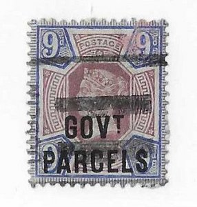 GB Sc #036   9p Govt Parcels used VF