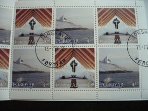 Stamps - Faroe Islands - Scott#345a - CTO Booklet of 10 Stamps