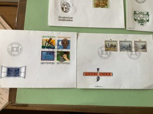 Liechtenstein 1981-87 postal stamps covers 10 items Ref A1405