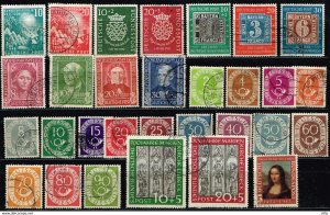 Germany 1949-56, Scott# Almost completely.used