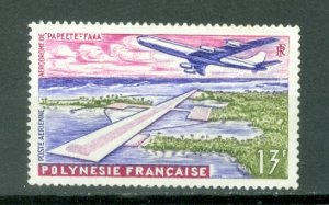 FRENCH POLYNESIA AIRPLANE #C28...MINT NO THINS..