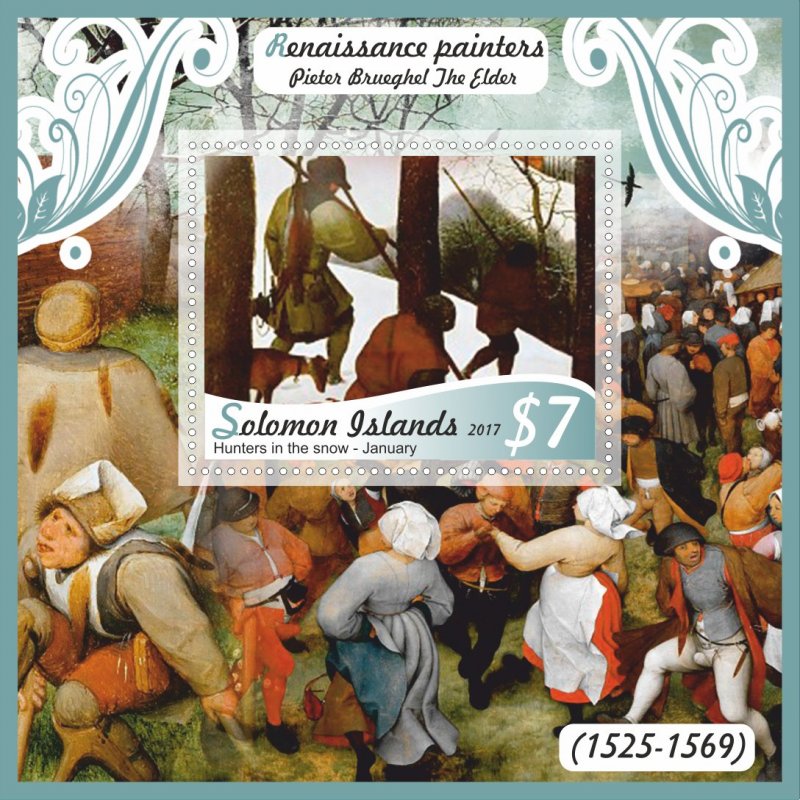 Stamps Art. Painting Elder 6 sheets perforated MNH** 2017 year