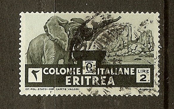 Eritrea, Scott #165, 2l African Elephant, Used