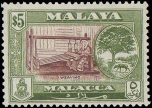 Malaya Malacca #64-66, Incomplete Set(3), High Value, 1960, Hinged