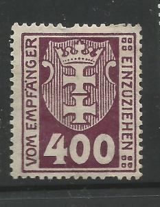 Danzig Postage Due j11 MH