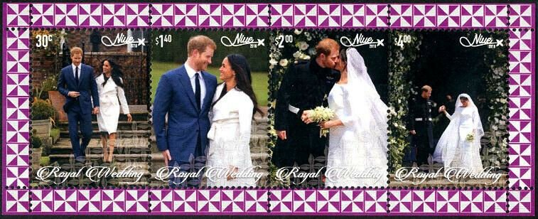 HERRICKSTAMP NEW ISSUES NIUE Sc.# 976a Prince Harry Wedding S/S