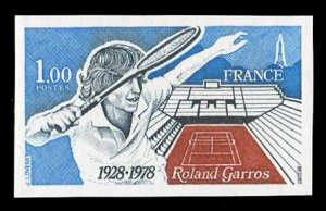 France, 1950-Present #1612 (YT 2012) Cat€61, 1978 Roland Garros Tennis Cour...