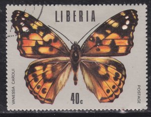 Liberia 688 Tropical Butterflies 1974