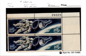 United States Postage Stamp, #1331-1332 Plate Block MNH, 1967 Space Gemini (AN)