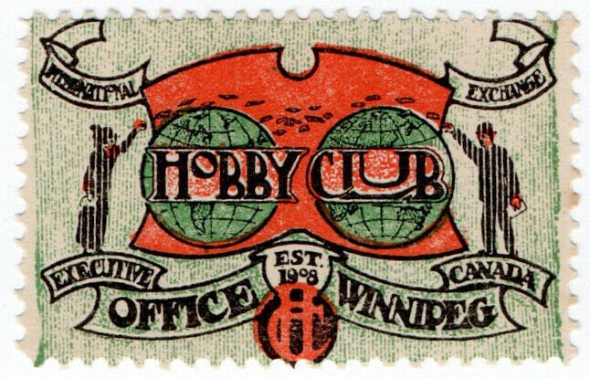 (I.B) Canada Cinderella : Hobby Club Exchange Stamp