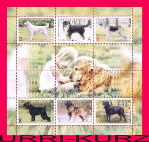 TRANSNISTRIA 2015-2016 Nature Fauna Domestic Farm Animals Pets Dogs s-sheet MNH