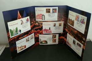 Germany Christmas 2008 (folder set) *different cancellation *rare *minor crease