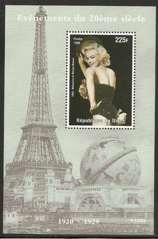 Niger Unlisted 1998 Marilyn Monroe s.s. NH (021)