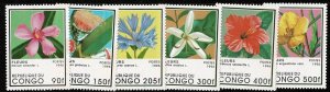 Congo Republic #1109-14 MNH cpl flowers