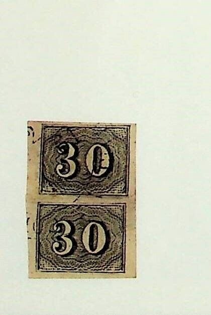 BRAZIL Sc 23 USED ISSUE OF 1850 - PAIR