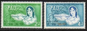 Vietnam Sc #144-145 Mint Hinged