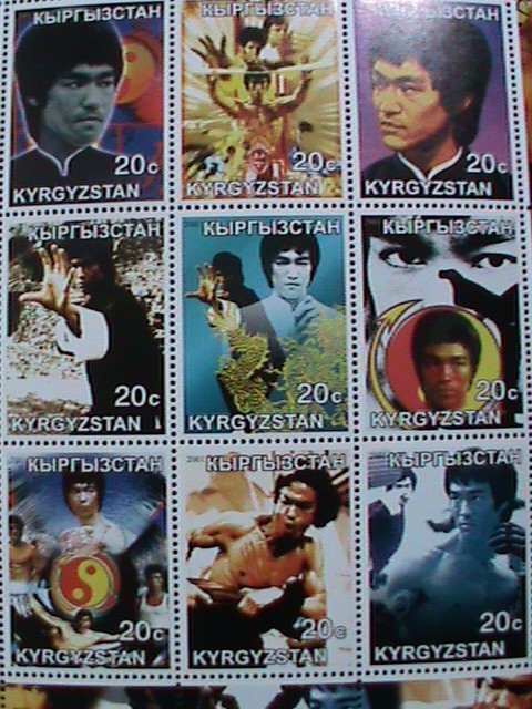 KYRGYZSTAN-2001- WORLD FAMOUS MOVIE STAR-BRUCE LEE-MNH SHEET VERY FINE