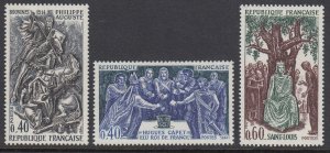 France 1199-1201 Historic Figures mnh