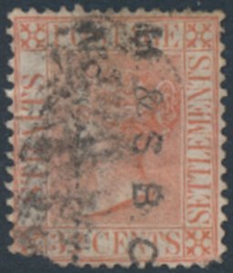 Straits Settlements    SC# 17 Used spacefiller see details & scans